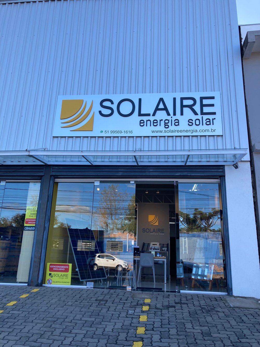 Fachada da loja Solaire Energia Solar em São Leopoldo