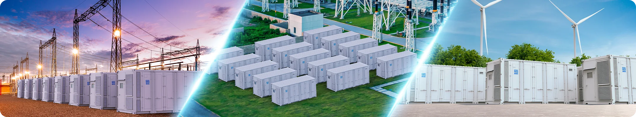 Sistemas WEG de armazenamento de energia em baterias